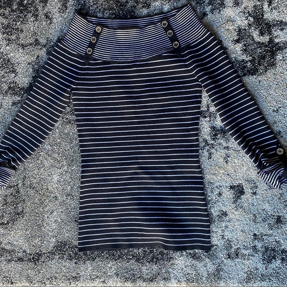 White House Black Market Stripped blouse shirt
